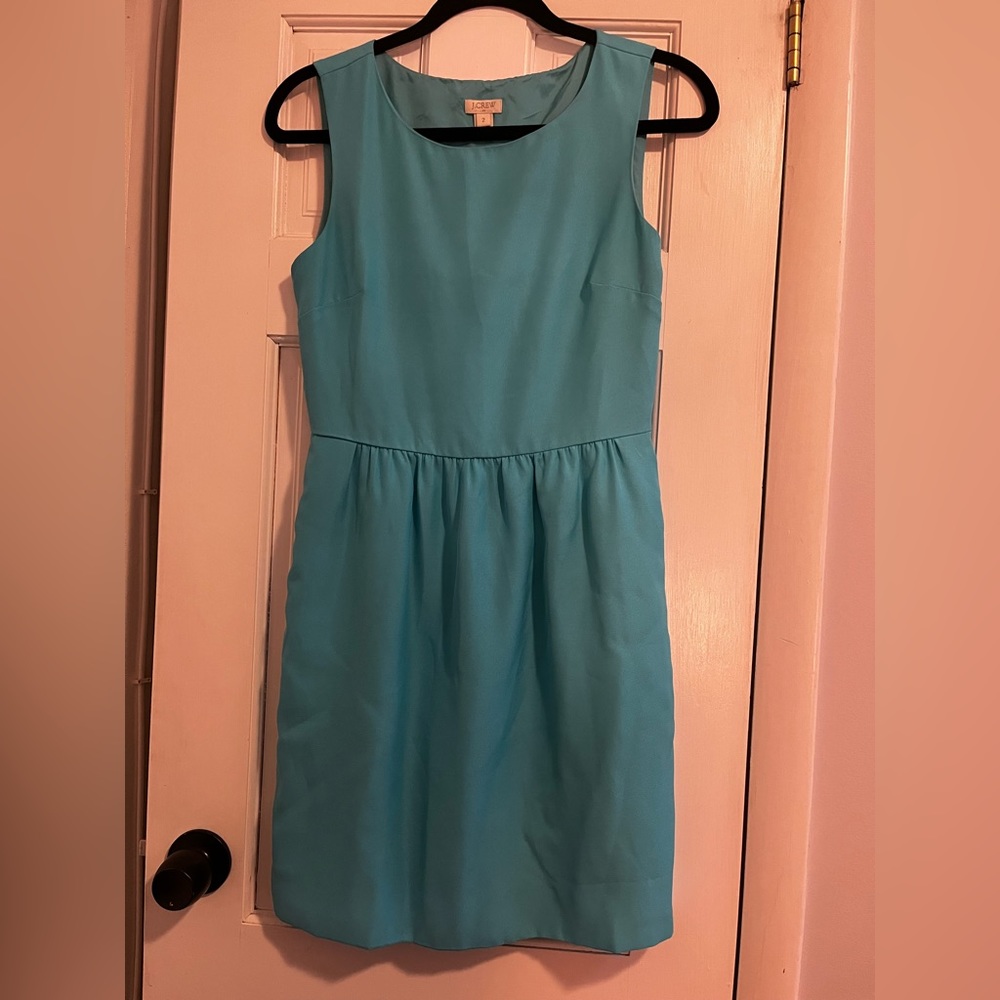 J Crew light blue work dress